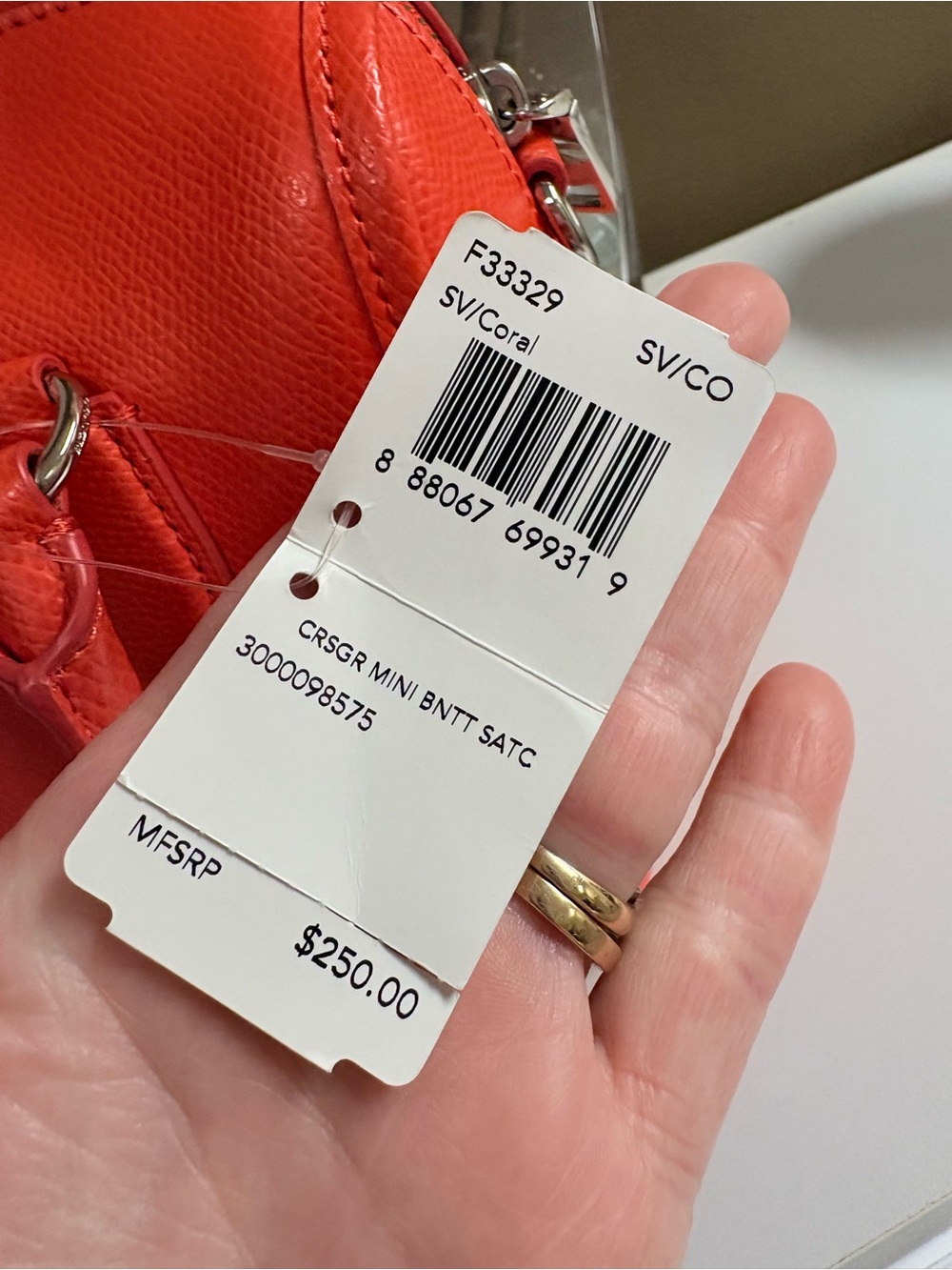 Coach Bennett coral Leather Satchel - Picture 7 of 16